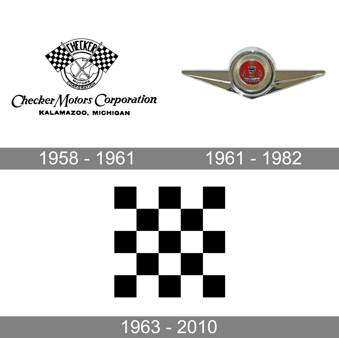 checker motors corporation history logo